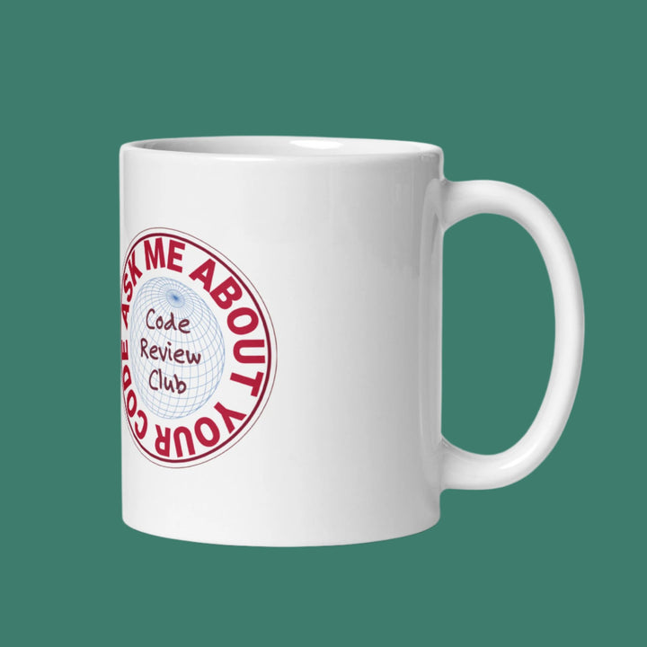 Code review glossy mug